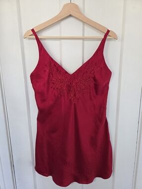 Victoria's Secret | Intimates & Sleepwear | Victorias Secret Floral Print Lace  Trim Tie Front Slip Dress Lingerie | Poshmark